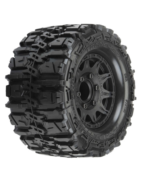 1-10 Trencher HP BELTED F-R 2.8" MT Tires MTD 12mm-14mm Blk Raid (2)