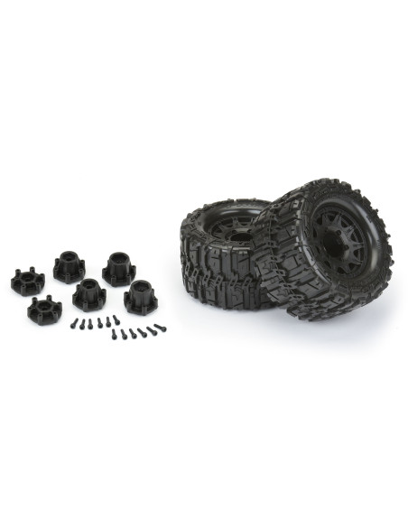 1-10 Trencher HP BELTED F-R 2.8" MT Tires MTD 12mm-14mm Blk Raid (2)