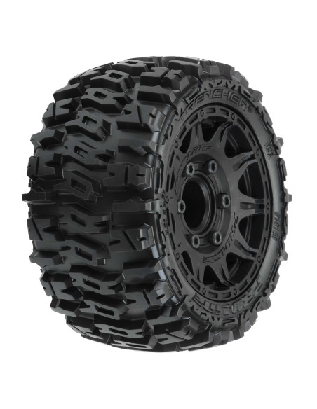 1-10 Trencher LP F-R 2.8" MT Tires Mounted 12mm-14mm Black Raid (2)