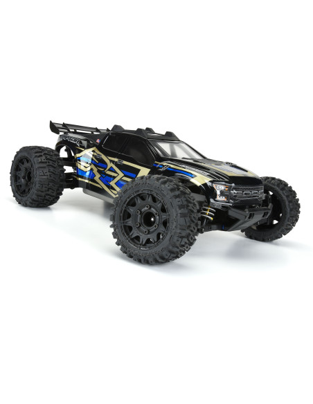 1-10 Trencher LP F-R 2.8" MT Tires Mounted 12mm-14mm Black Raid (2)