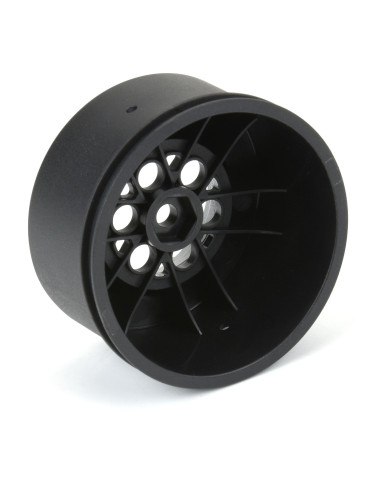 1-16 Showtime+ Rear 8mm Hex Wheels Black-Silver...