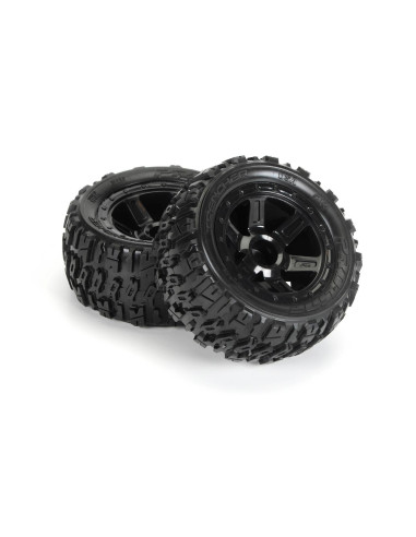 1-16 Trencher M2 Fr-Rr 2.2" Tires Mounted 12mm...