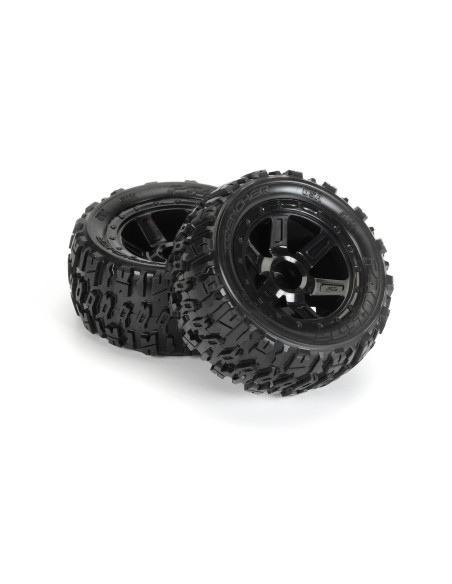 1-16 Trencher M2 Fr-Rr 2.2" Tires Mounted 12mm Blk Desperado (2)