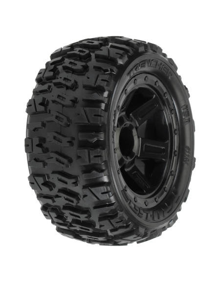 1-16 Trencher M2 Fr-Rr 2.2" Tires Mounted 12mm Blk Desperado (2)
