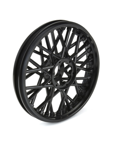 1-4 Bullyspoke V2 Bead Front Wheel Black:...