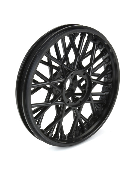 1-4 Bullyspoke V2 Bead Front Wheel Black: Promoto-MX