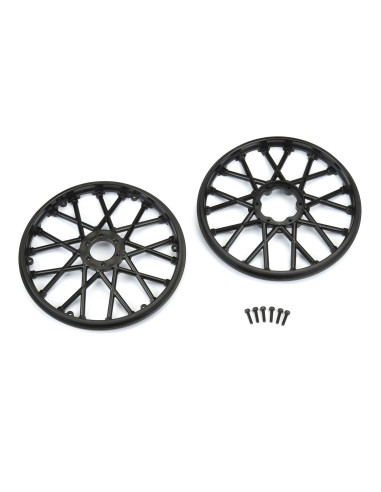 1-4 Bullyspoke V2 Bead Front Wheel Black:...