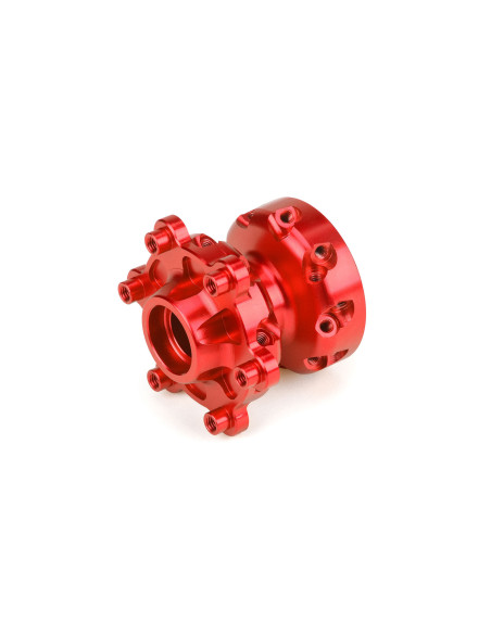 1-4 Pro-Spec Aluminum Front Hub Red: Promoto-MX
