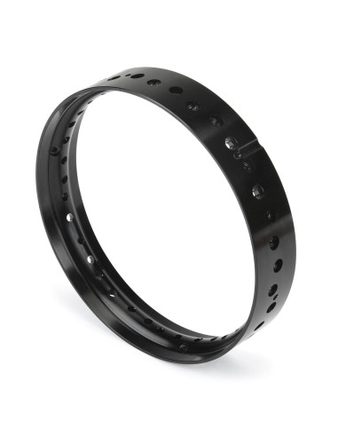 1-4 Pro-Spec Aluminum Front Rim Black: Promoto-MX