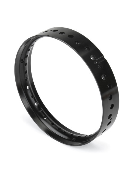 1-4 Pro-Spec Aluminum Front Rim Black: Promoto-MX