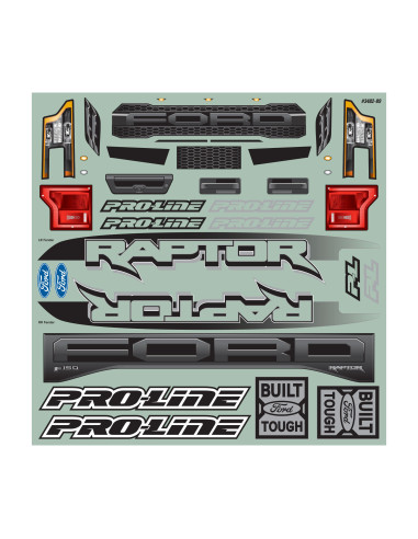 1-5 Pre-Cut 2017 Ford F-150 Raptor Clear Body:...