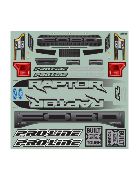 1-5 Pre-Cut 2017 Ford F-150 Raptor Clear Body: X-MAXX
