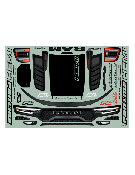 1-5 Pre-Cut 2021 Ram 1500 Clear Body: X-MAXX