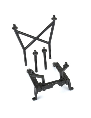 1-6 Extended Front and Rear Body Mounts: SCX6