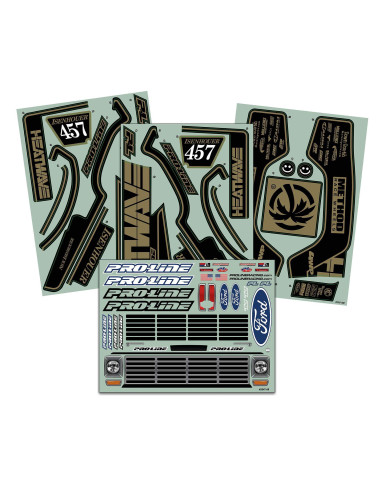 1-7 Pre-Cut 1967 Ford F-100 Heat Wave Black:...