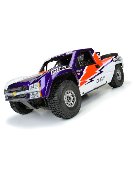 1-7 Pre-Cut 2007 Chevy Silverado Clear Body: Unlimited Desert Racer