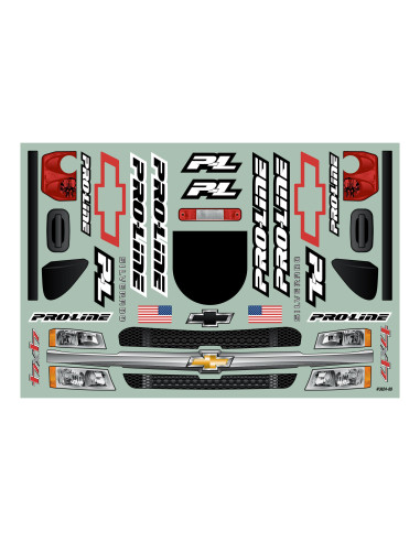 1-7 Pre-Cut 2007 Chevy Silverado Clear Body:...