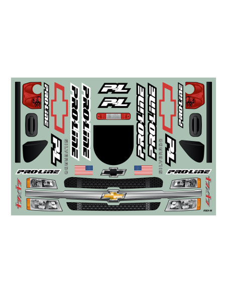 1-7 Pre-Cut 2007 Chevy Silverado Clear Body: Unlimited Desert Racer