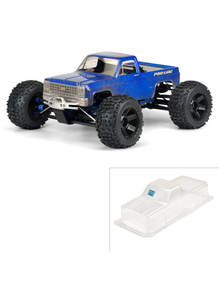 1-8 1980 Chevy Pick-up Clear Body: Monster Truck