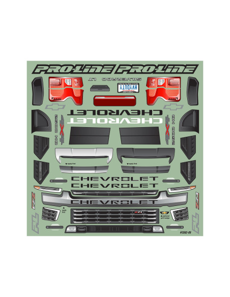 1-8 2021 Chevy Silverado 2500 HD Clear Body: E-REVO 2.0 & MAXX