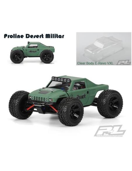 Carroceria Proline Desert Militia sin pintar para E-Revo VXL 1/16 Traxxas