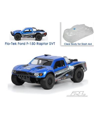 3366-00 Carrocería Flo-Tek Ford F-150SVT Raptor Clear Body para Slash 4x4
