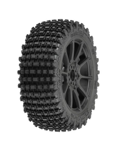 1-8 Gladiator M2 Fr-Rr Buggy Tires Mounted 17mm Black Mach 10 (2)