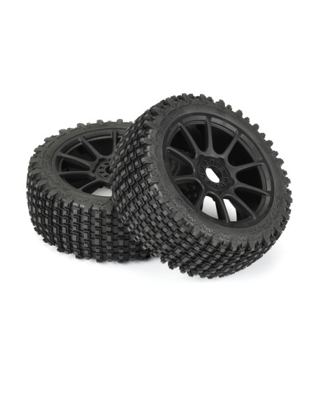 1-8 Gladiator M2 Fr-Rr Buggy Tires Mounted 17mm Black Mach 10 (2)