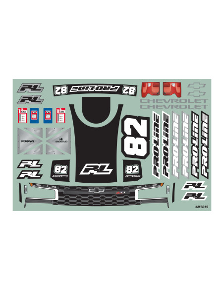 1-16 Pre-Cut 2019 Chevy Silverado Trophy Truck Clear Body: GROM