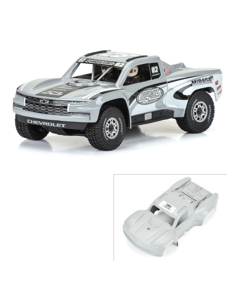 1-16 Pre-Cut 2019 Chevy Trophy Truck Tough-Color Gray Body: GROM