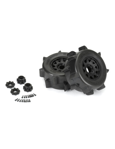 1-8 Sand Paw HP BELTED F-R 3.8" MT Tires...