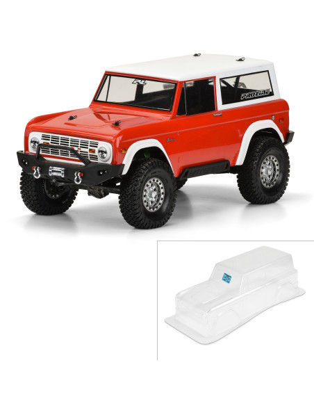 1-10 1973 Ford Bronco Clear Body 12" (305mm) Wheelbase Crawlers