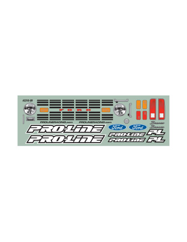 1-10 1973 Ford Bronco Clear Body 12" (305mm)...