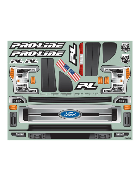 1-6 2017 Ford F-250 Super Duty Cab-Only Clear Body: SCX6