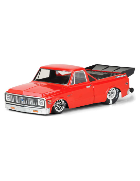 1-10 1972 Chevy C-10 Clear Body: Drag Car