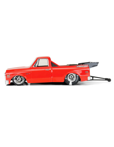 1-10 1972 Chevy C-10 Clear Body: Drag Car