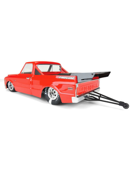 1-10 1972 Chevy C-10 Clear Body: Drag Car