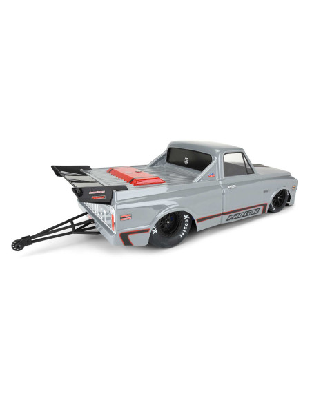 1-10 1972 Chevy C-10 Clear Body: Drag Car