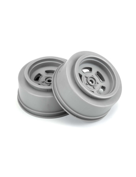 1-10 Slot Mag Drag Spec Rear 2.2"-3.0" 12mm Drag Wheels (2) Gray