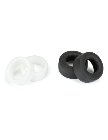 1-16 Reaction HP No-Prep BELTED Rear Tires (2): Losi Mini Drag