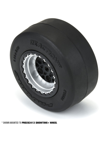 1-16 Reaction HP No-Prep BELTED Rear Tires (2): Losi Mini Drag
