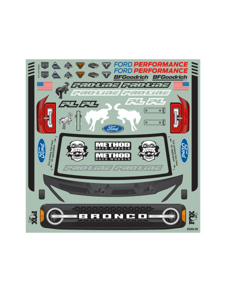 1-8 2021 Ford Bronco Clear Body: MAXX  E-REVO 2.0