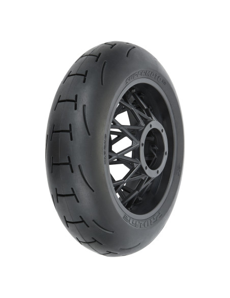 1-4 Supermoto 2.0 S3 Rear Tire MTD Black Supermoto Wheel: MX-SM