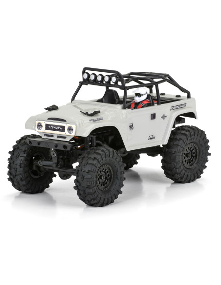 1-24 1979 Toyota Land Cruiser FJ40 Clear Body with Trail Cage: SCX24