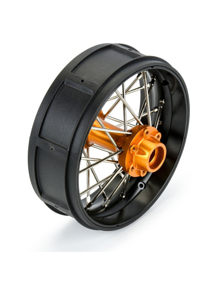 1-4 Pro-Spec Aluminum V2 Bead Rear Wheel Black-Gold (1): Promoto-SM
