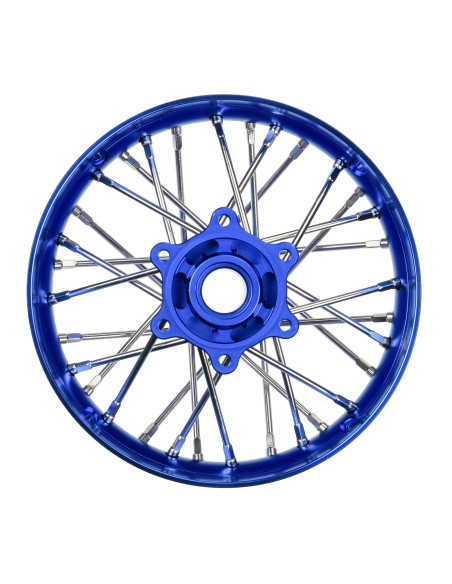 1-4 Pro-Spec Aluminum V2 Bead Rear Wheel Blue-Blue (1): Promoto-SM