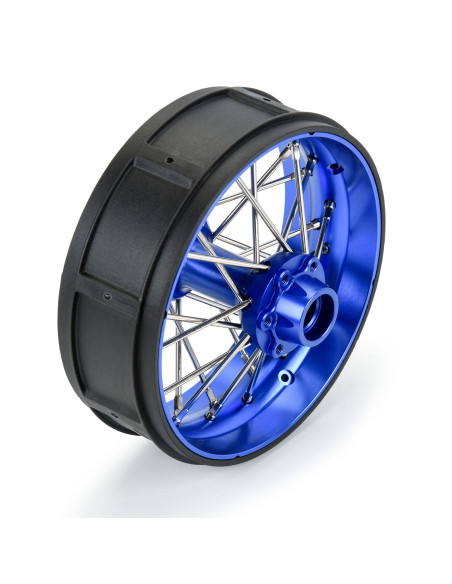 1-4 Pro-Spec Aluminum V2 Bead Rear Wheel Blue-Blue (1): Promoto-SM