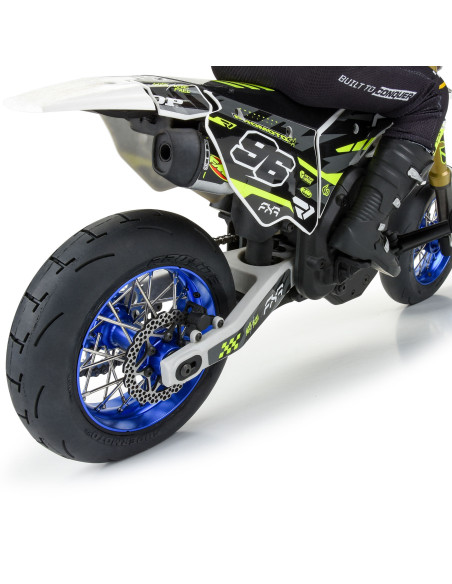 1-4 Pro-Spec Aluminum V2 Bead Rear Wheel Blue-Blue (1): Promoto-SM