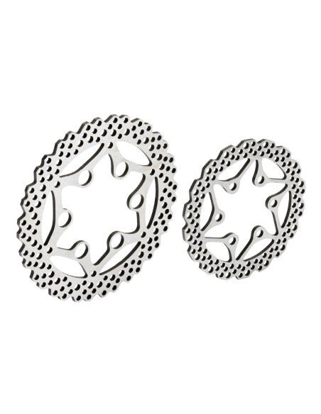 1-4 YZ Style Steel F-R Brake Rotor Set: Promoto-MX-SM
