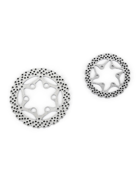 1-4 YZ Style Steel F-R Brake Rotor Set: Promoto-MX-SM